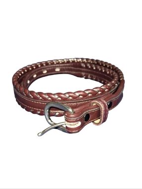 Dun Dee Full Grain Cowhide Leather Western Belt